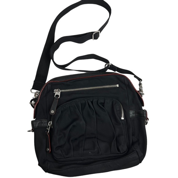 MZ Wallace Bags Mz Wallace Black Nylon Crossbody Purse With Lots Of